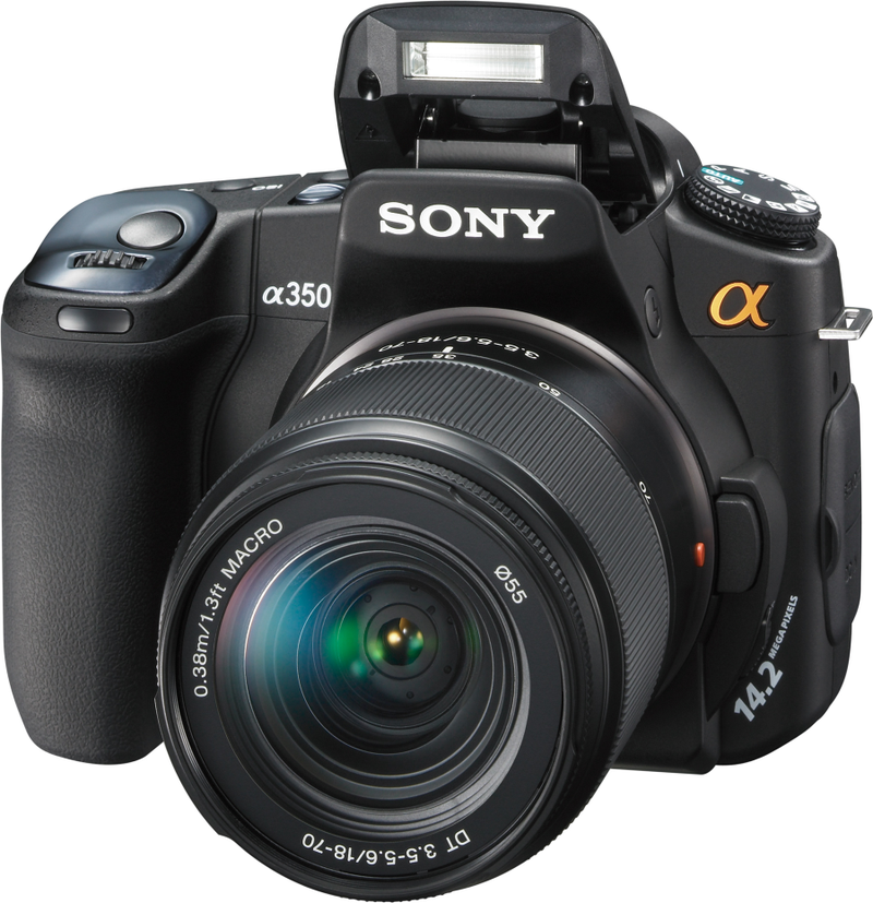 Illustration for article titled Sony A300 and A350 DSLRs Have Two-Way Tilting Live View